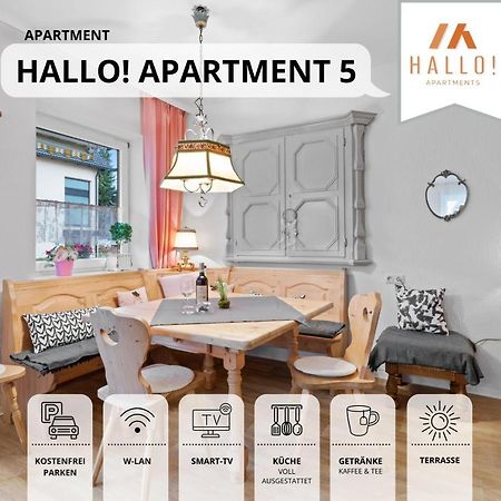Sehr Grosse Ferienwohnung In Bester Lage Mit Grosser Sonnenterrasse L Innenstadtnaehe L 1 Minute Zum Bahnhof L Grosse Kueche L Tv L Extra-Wc L Free-Wlan L Willkommen Im Hallo!-Apartment 5 Бад-Верісгофен Екстер'єр фото