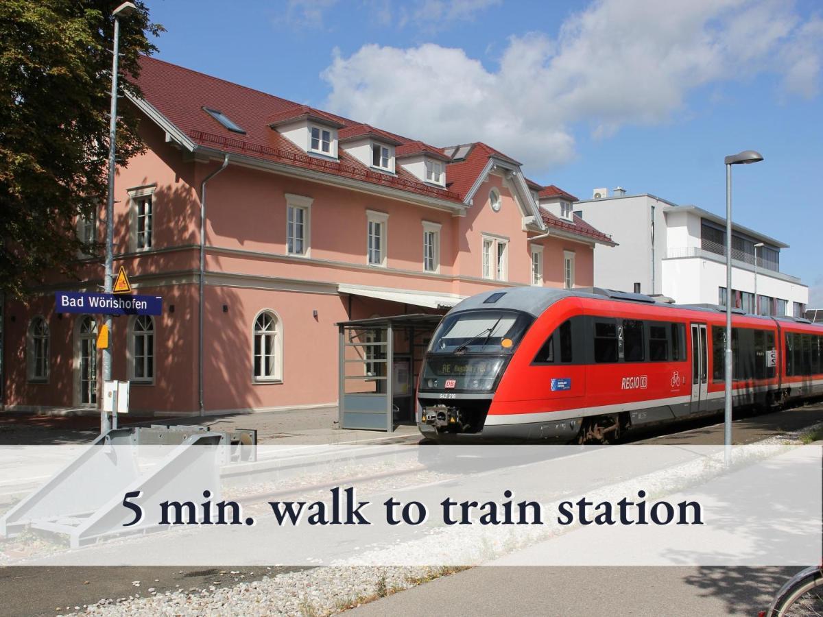 Sehr Grosse Ferienwohnung In Bester Lage Mit Grosser Sonnenterrasse L Innenstadtnaehe L 1 Minute Zum Bahnhof L Grosse Kueche L Tv L Extra-Wc L Free-Wlan L Willkommen Im Hallo!-Apartment 5 Бад-Верісгофен Екстер'єр фото